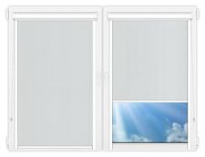 Кассетные рулонные шторы UNI Аллегро перл серый цена. Купить в «Мастерская Жалюзи»